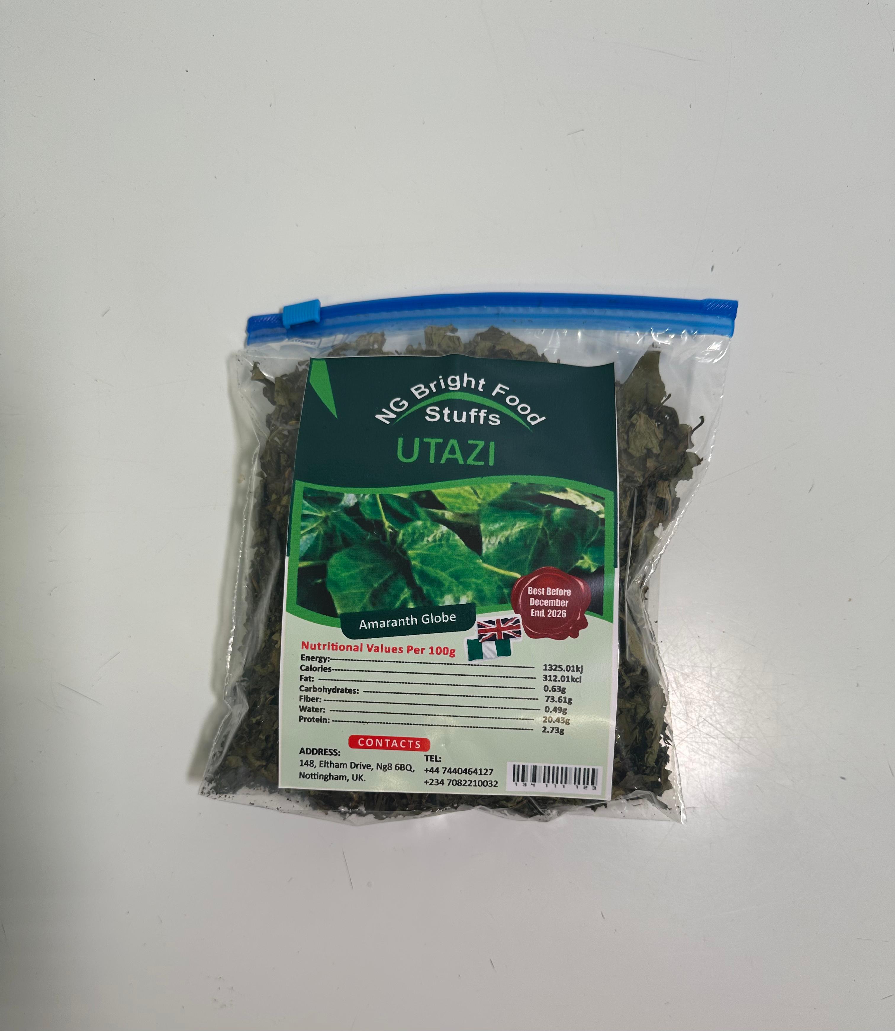 NIGERIAN DRY UTAZI LEAVES