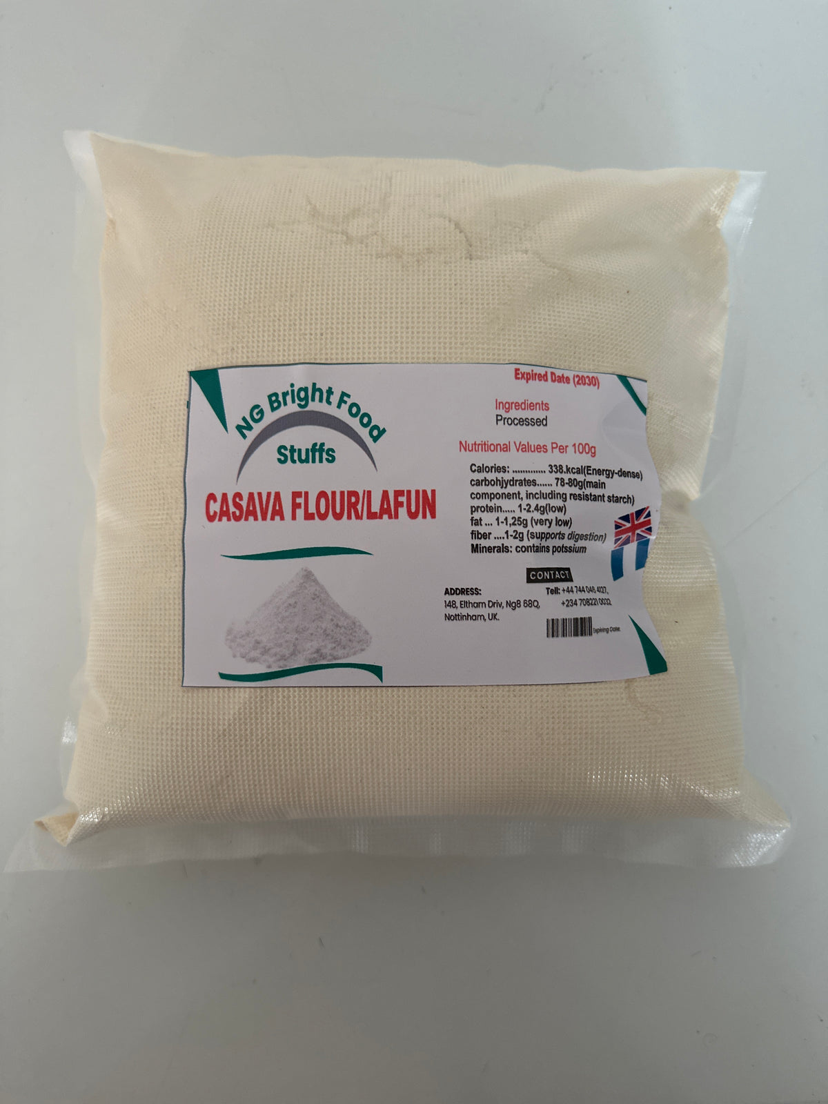 NIGERIAN LAFU (CASSAVA ARIBO) FLOUR - 2kg or 4kg