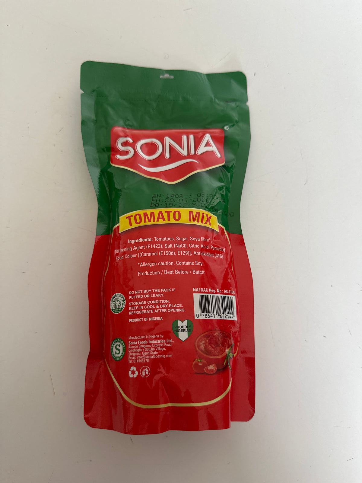 SONIA TOMATO MIX - 385g NIGERIAN TOMATO PASTE