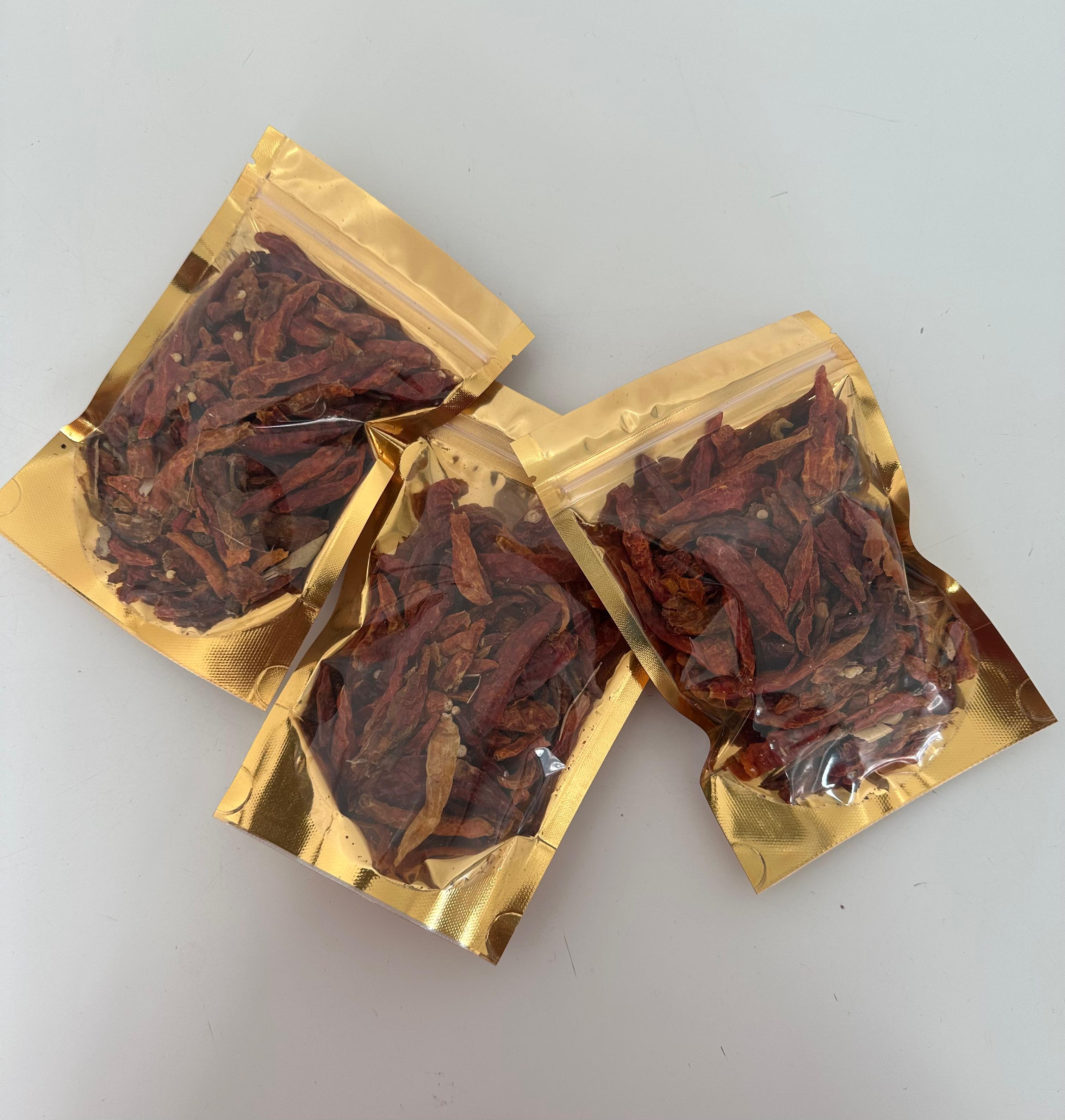 NIGERIAN DRY PEPPER - 50g Seeds or Blended