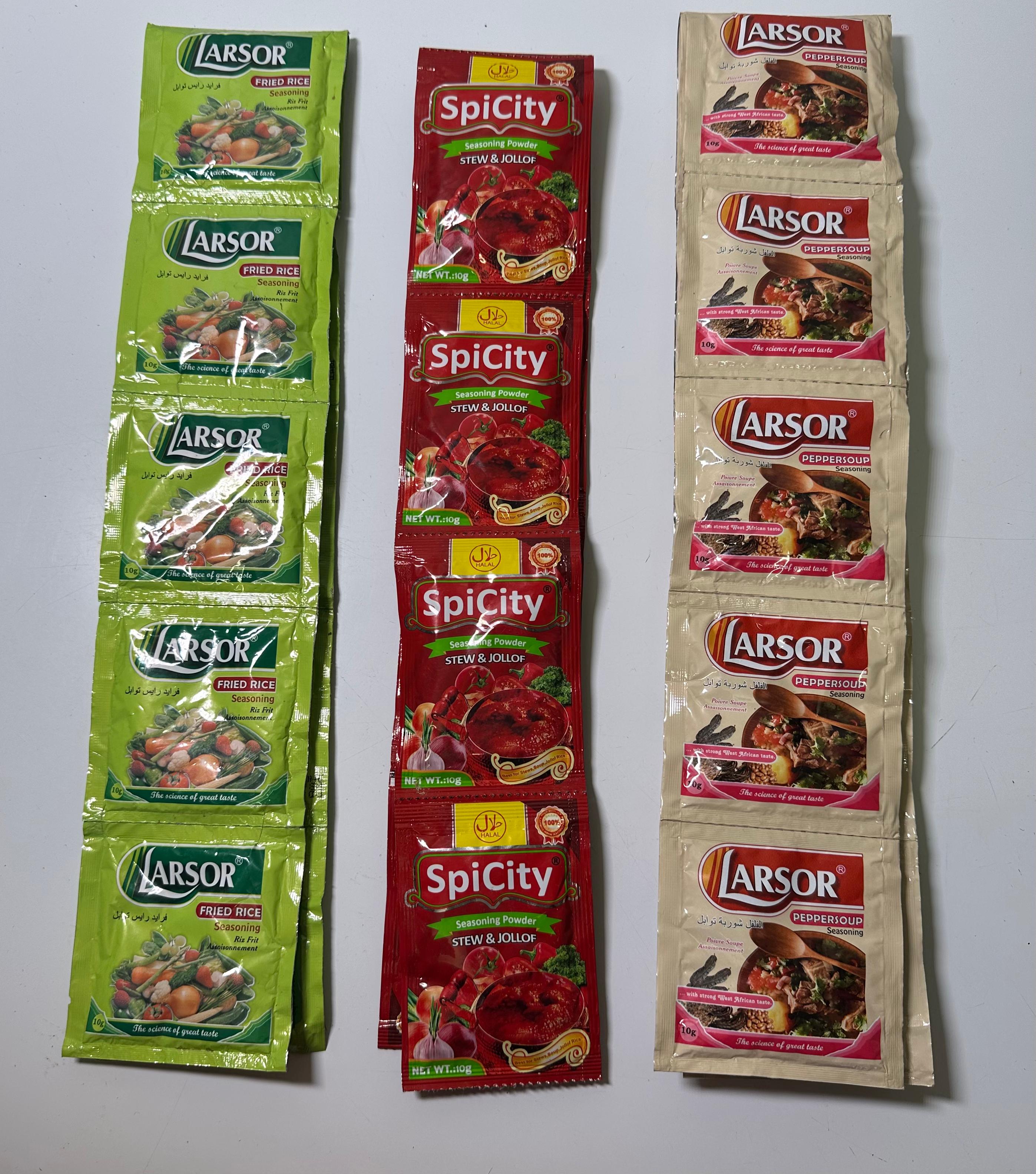 NIGERIAN SEASONINGS: SPICITY & LARSOR