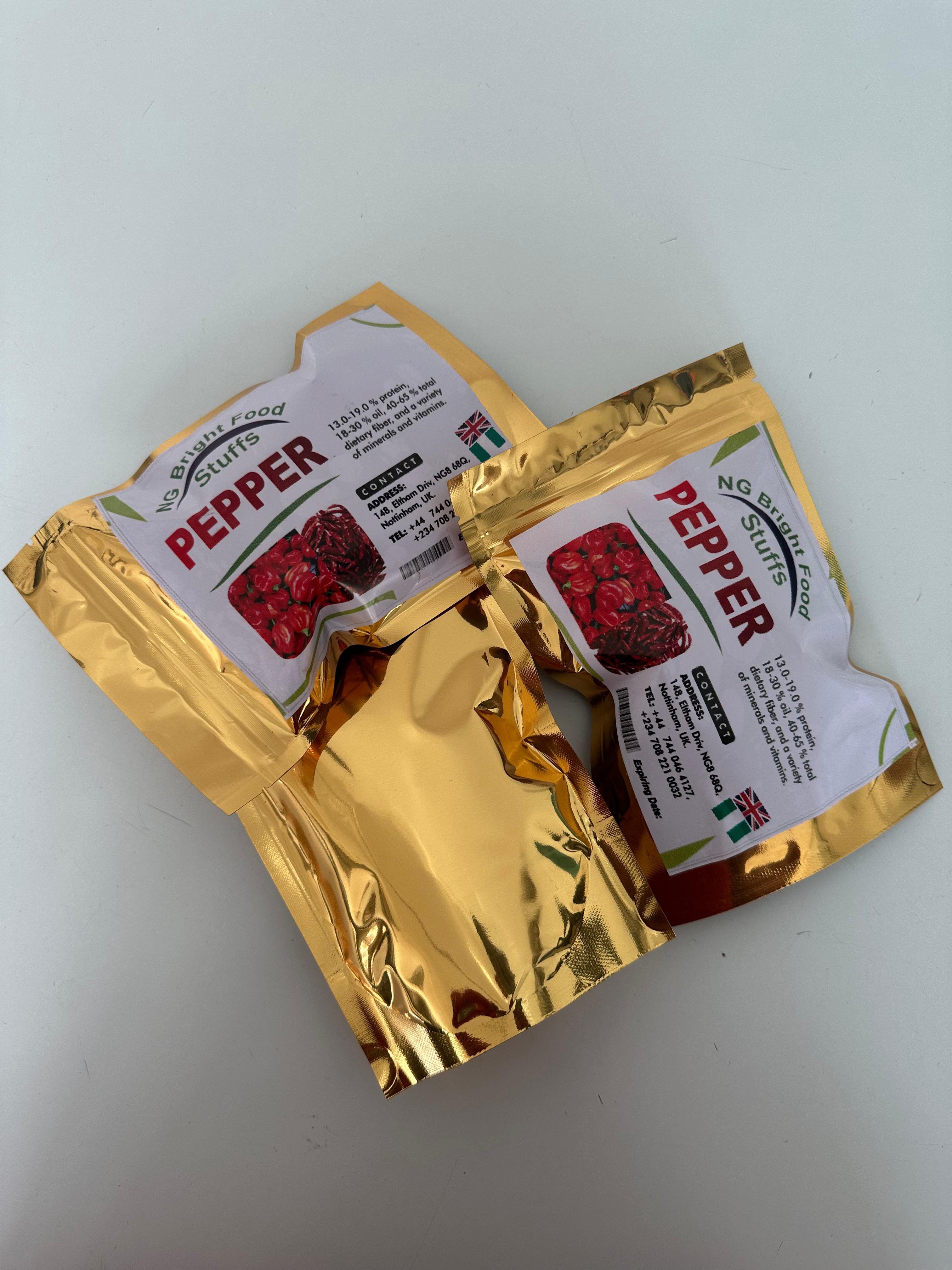 NIGERIAN DRY PEPPER - 50g Seeds or Blended