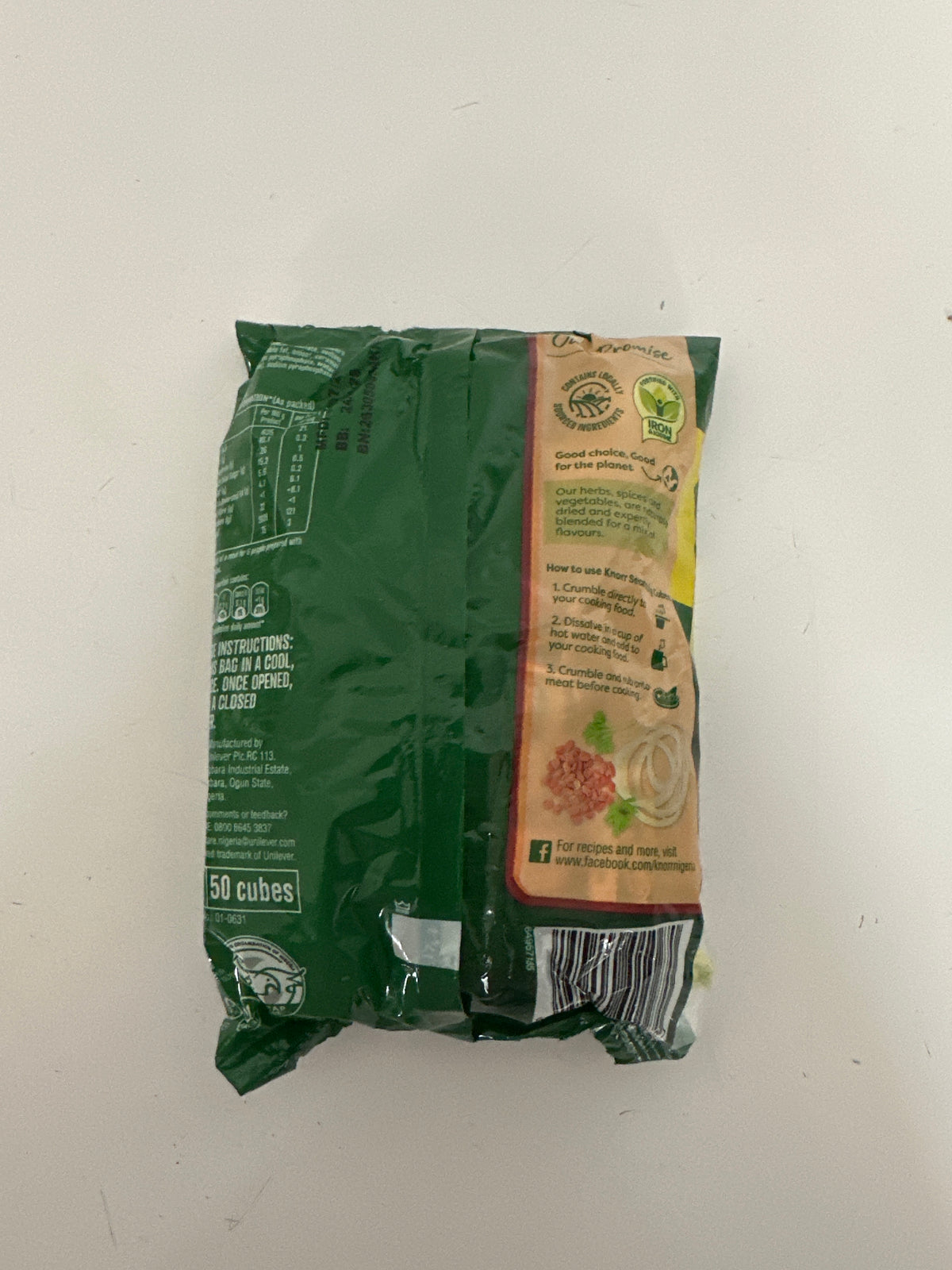 KNORR CHICKEN OR BEEF SEASONING CUBES - 1 pack