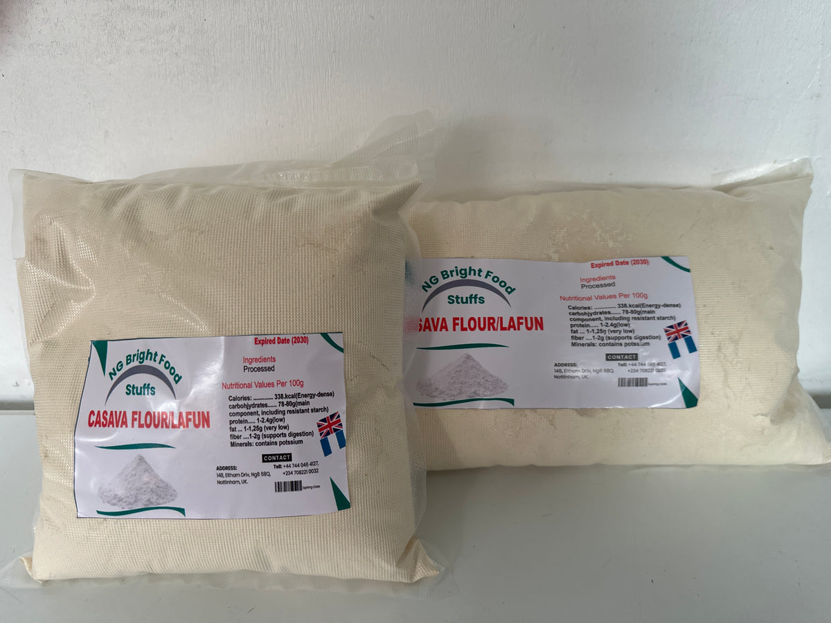 NIGERIAN LAFU (CASSAVA ARIBO) FLOUR - 2kg or 4kg
