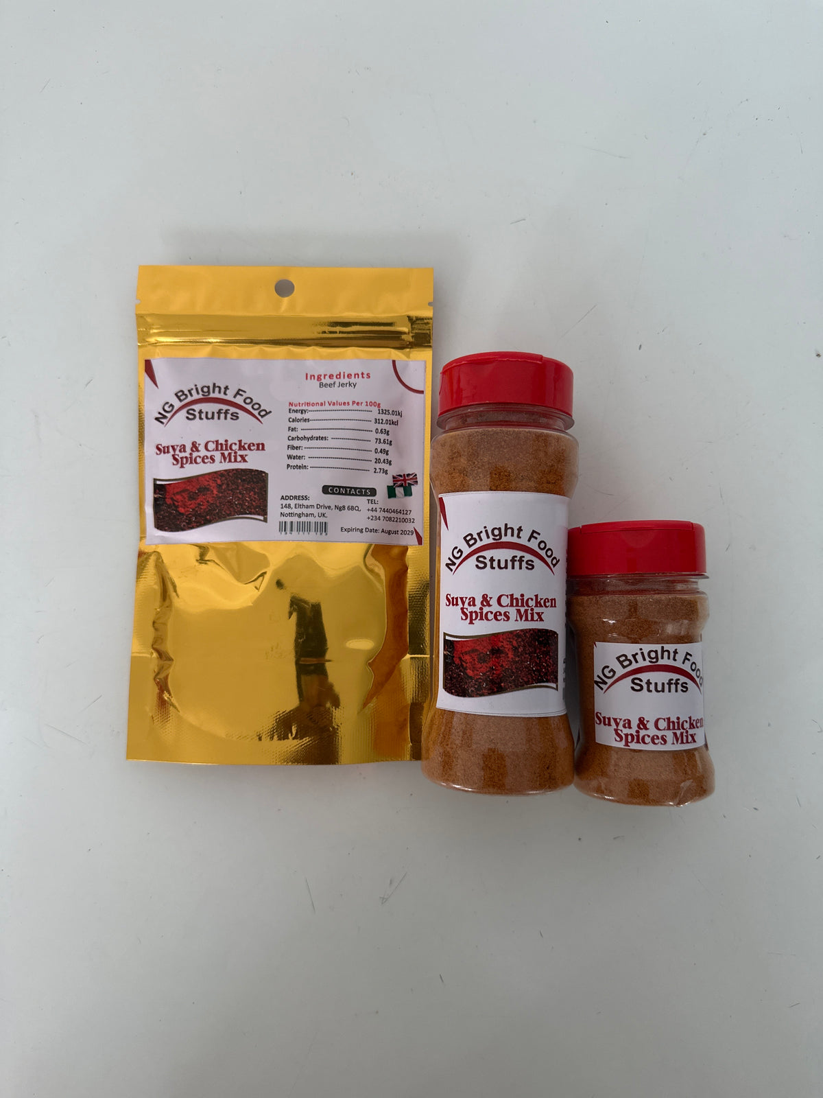 NIGERIAN SUYA & CHICKEN SPICES MIX - 70g/100g/150g