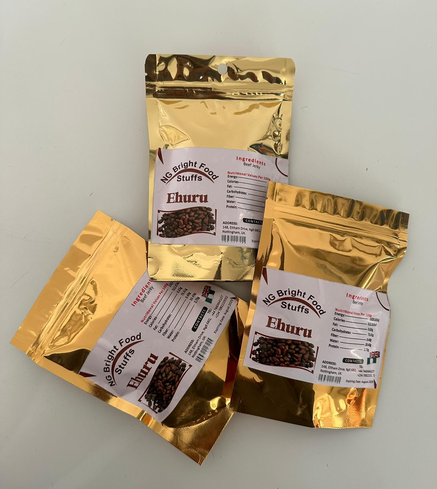 NIGERIAN CALABASH NUTMEG (EHURU) - 500g